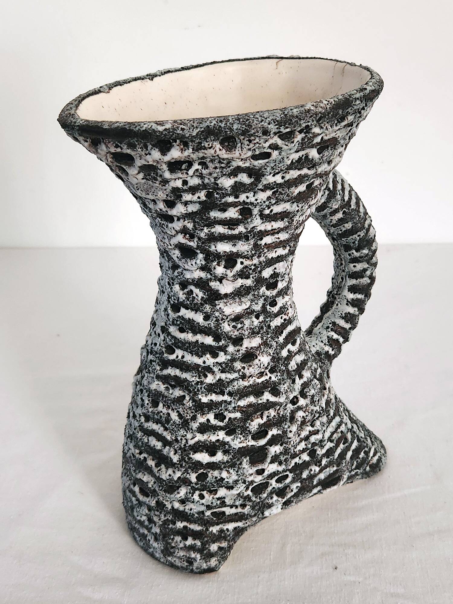 Vintage Fat Lava Ceramic Vase