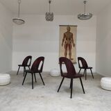 Set of 4 all-wood chairs by Antonin Suman for Tatra Nabytok