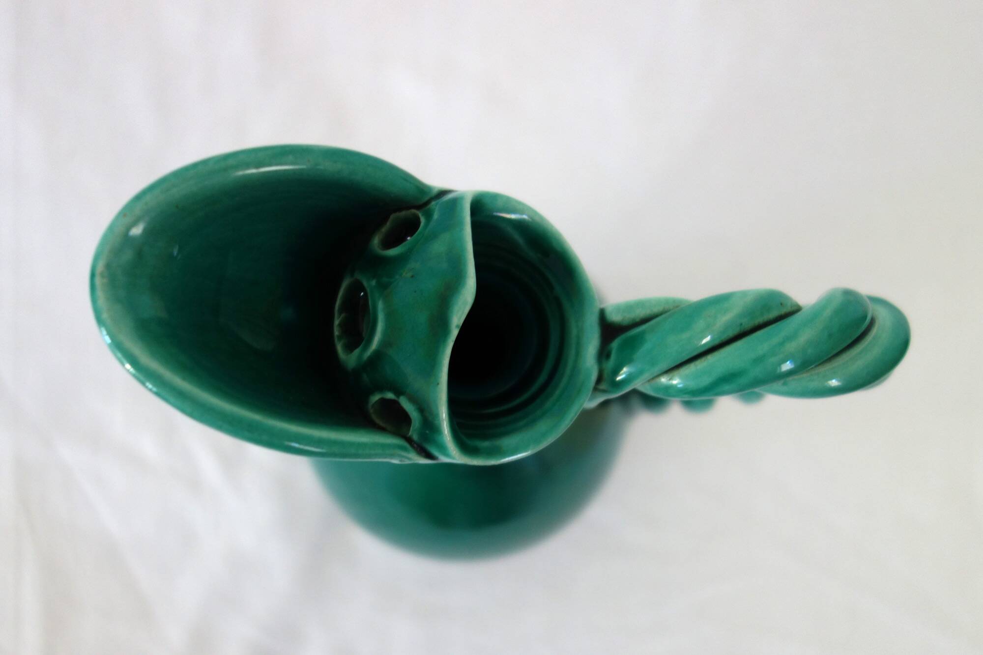 Glazed ceramic pitcher, France, 1950s