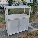 Meuble bas en rotin