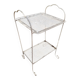 Dessert table from the 1950s, perforated metal by Mategot.
