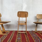 Series of 3 vintage children's casala chairs