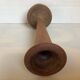Old trumpet-shaped wooden vase