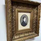 German school (?) of the early 19th century, Portrait of a young man wearing glasses.