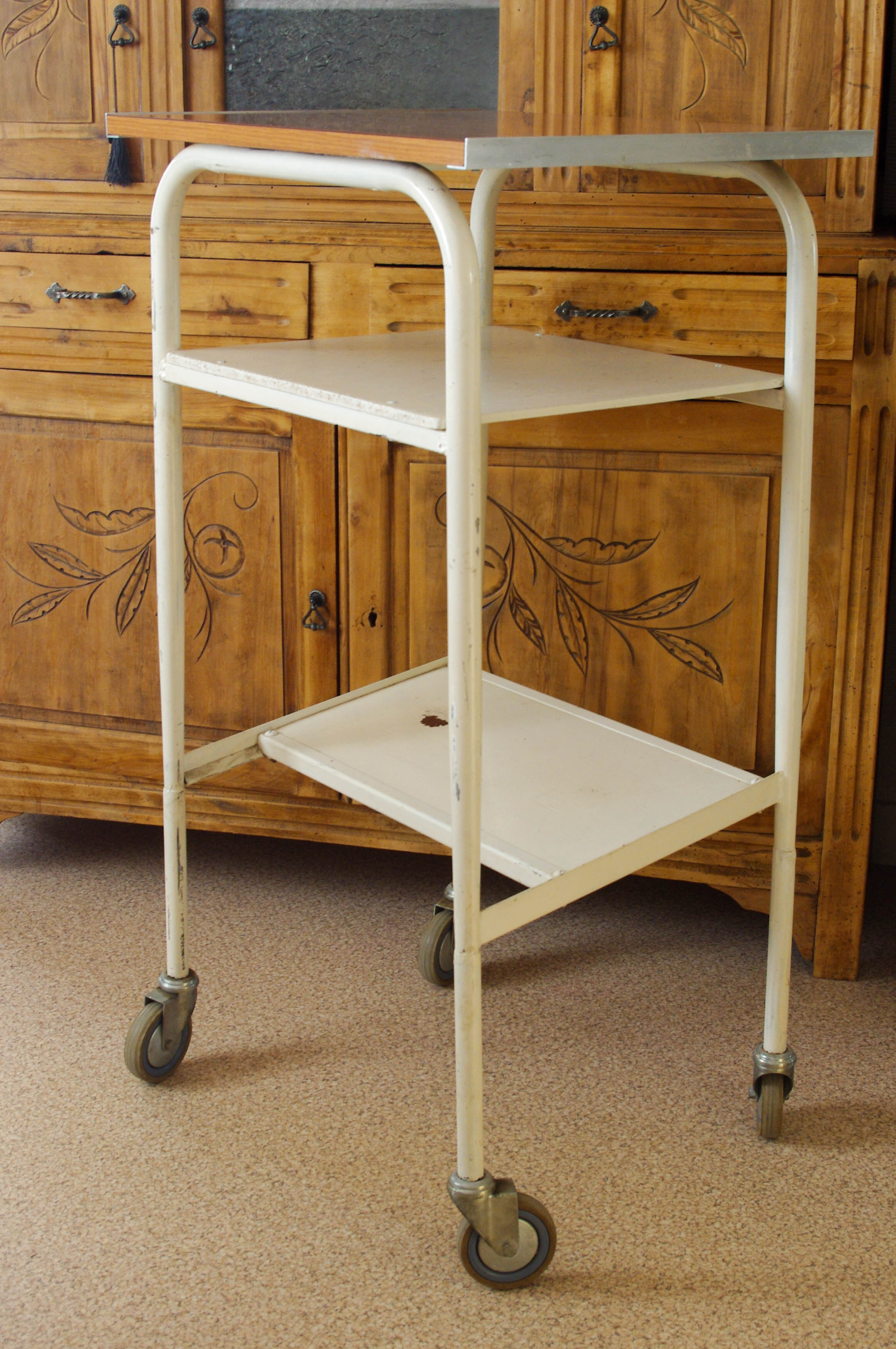 Vintage industrial trolley