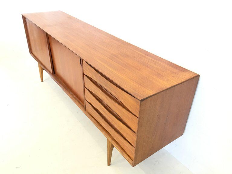 Enfilade teck 1960, 'Paola' par Oswald Vermaercke pour  V-Form