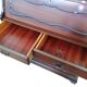 Trumeau (secretary desk) vintage con vetrina, anni 50