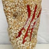 Vase in ceramic foam fat lava vallauris 60's