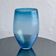 Big Opalescent Vase in Hand Blown Murano Glass, Blue Purple Gold Iridescent