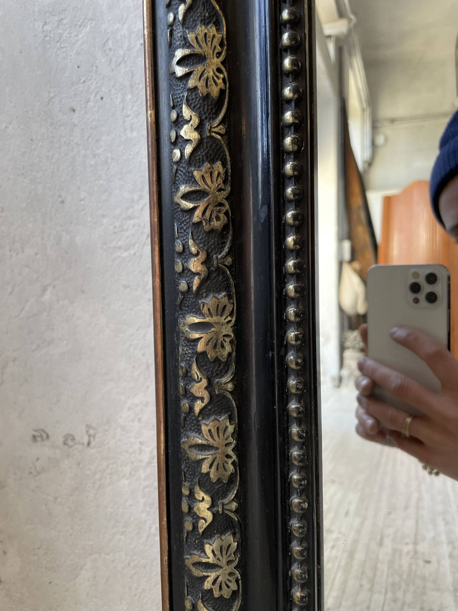 Miroir XXL blanc Louis Philippe 2m