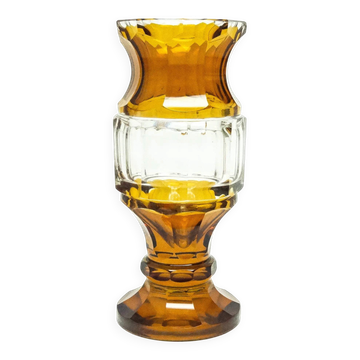 Vase Art Déco, cristal, Moser, Tchécoslovaquie, années 1930