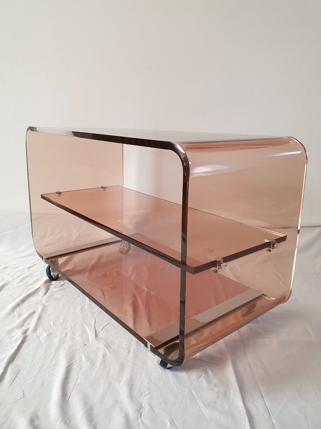 Smoked plexi furniture Michel Dumas