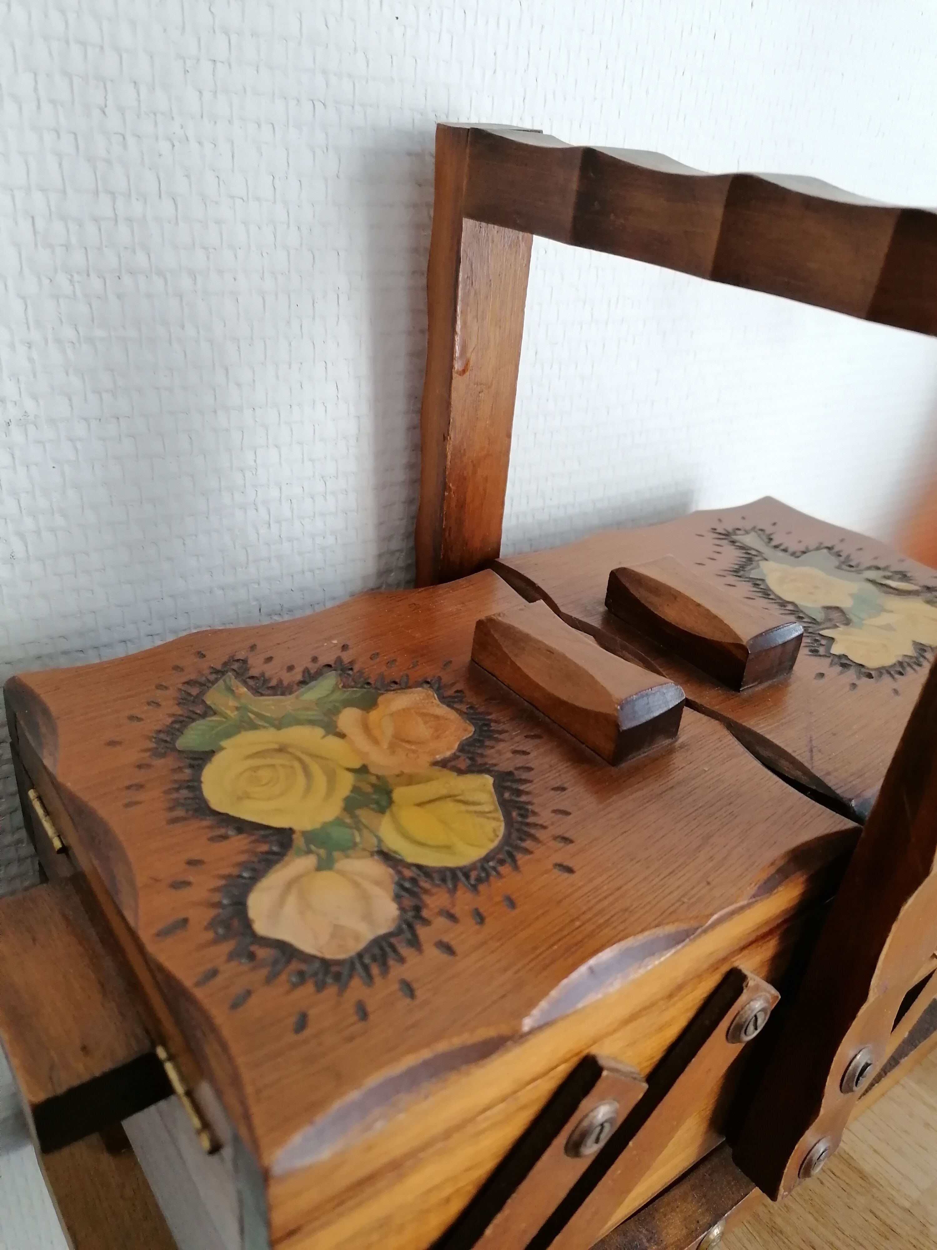 Little sewing worker