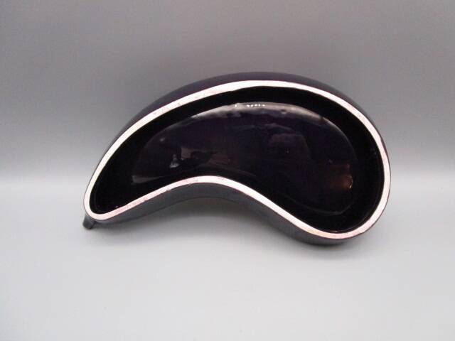 Vintage earthenware bowl in the shape of an eggplant