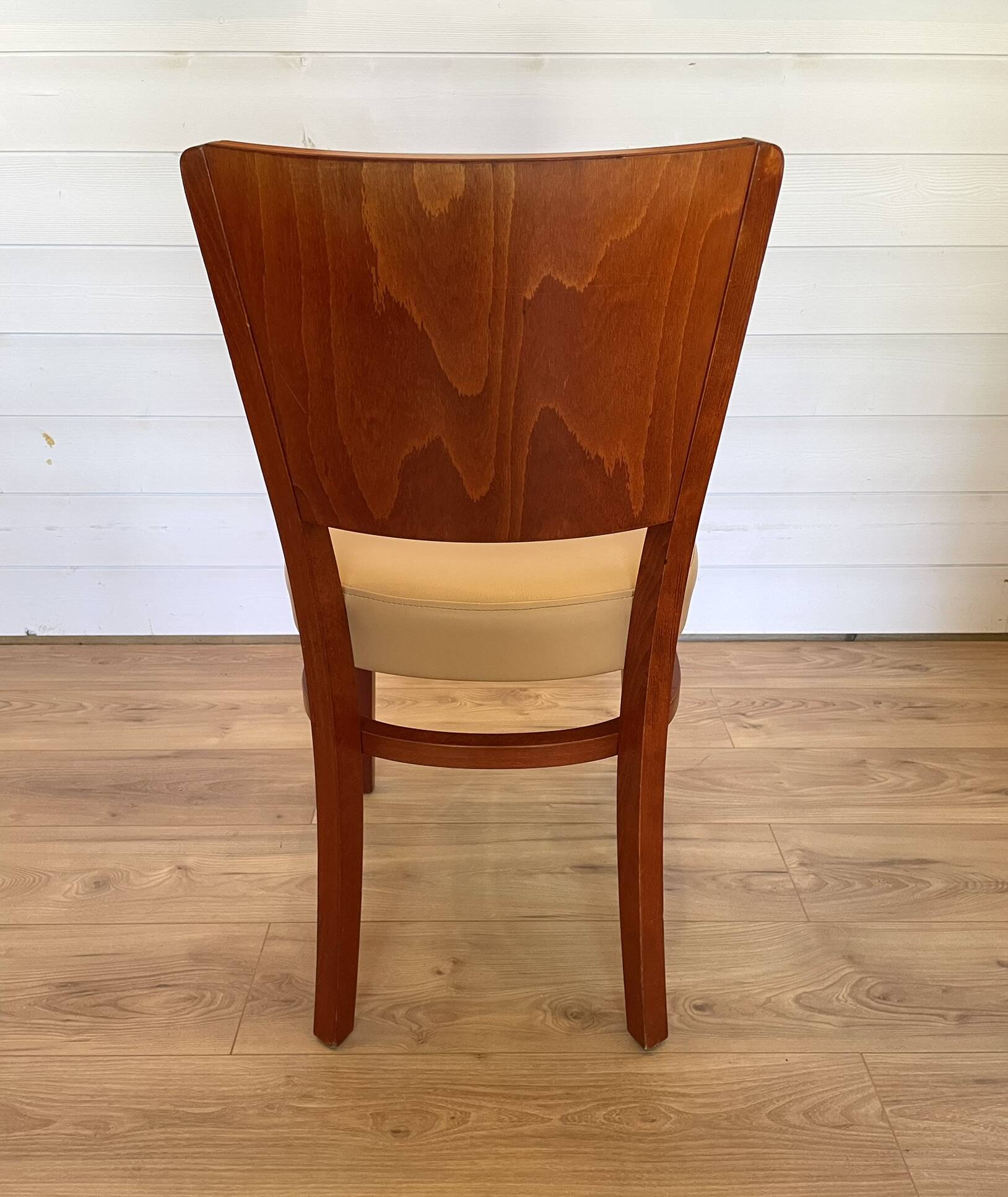 58 authentic bistro chairs Stella - Beech & Skaï model