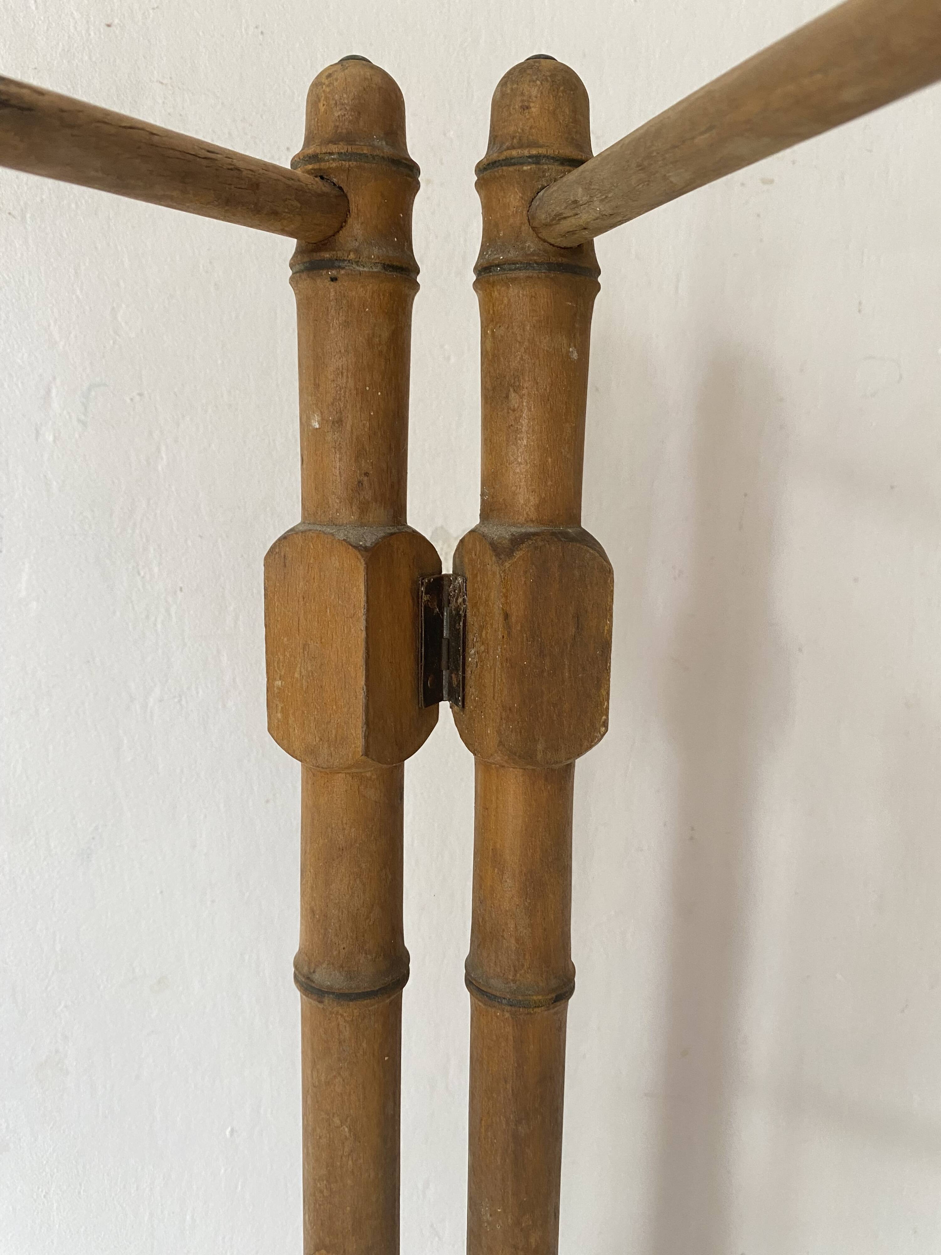 Antique towel rack with doors