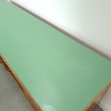 meuble de métier en bois ancien avec lame en formica