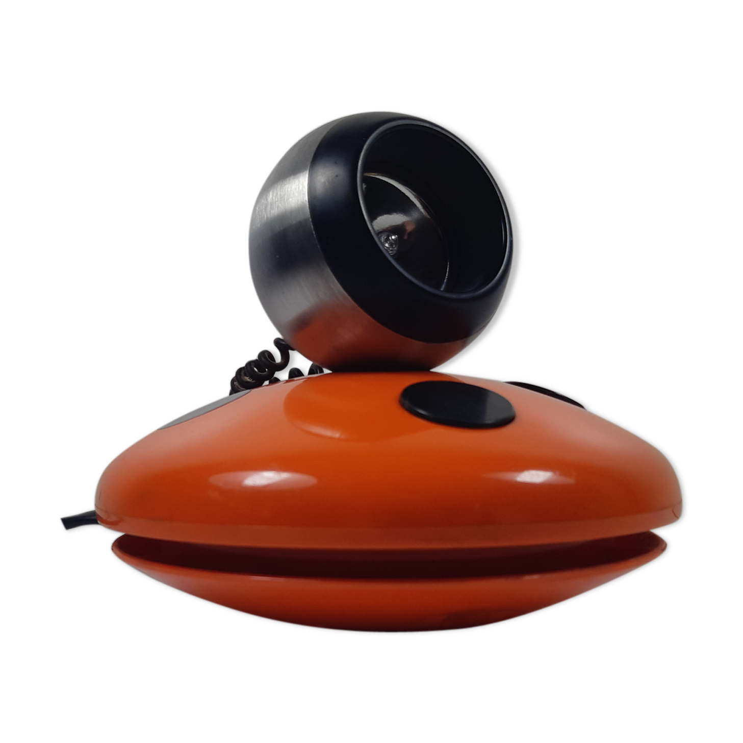 Vintage Orange lamp "Ladybug" years 70 space age OSRAM