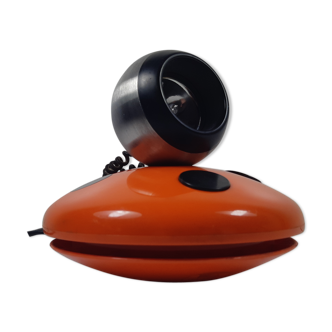 Vintage Orange lamp "Ladybug" years 70 space age OSRAM