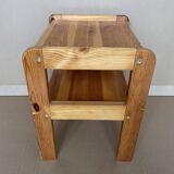 80s pine bedside table