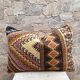 Housse de coussin vintage kilim berbère:Coussin en laine marocaine 60x40cm