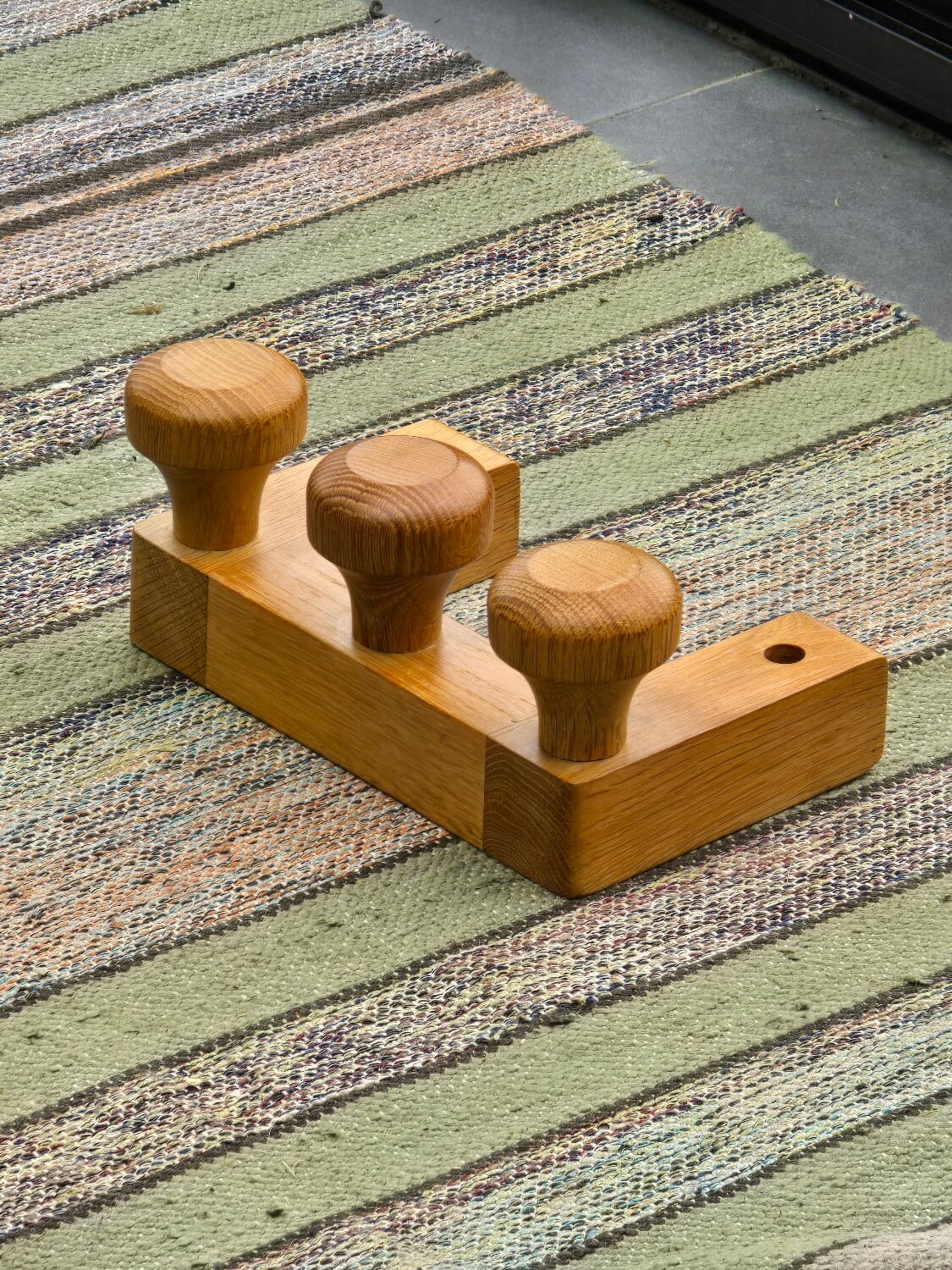 Coat rack with 3 hooks by Guillerme and Chambron