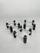 Vintage BMF Modular Candle Holder Black & Silver, Original Box + 12 candles