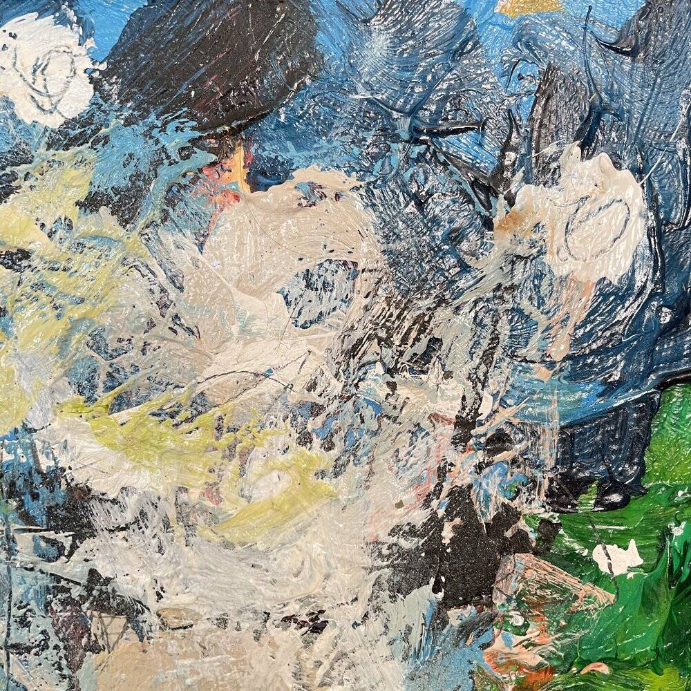 Felix Bachmann, Abstract Composition, 1910, Acrylic & Mixed Media on Board, Framed