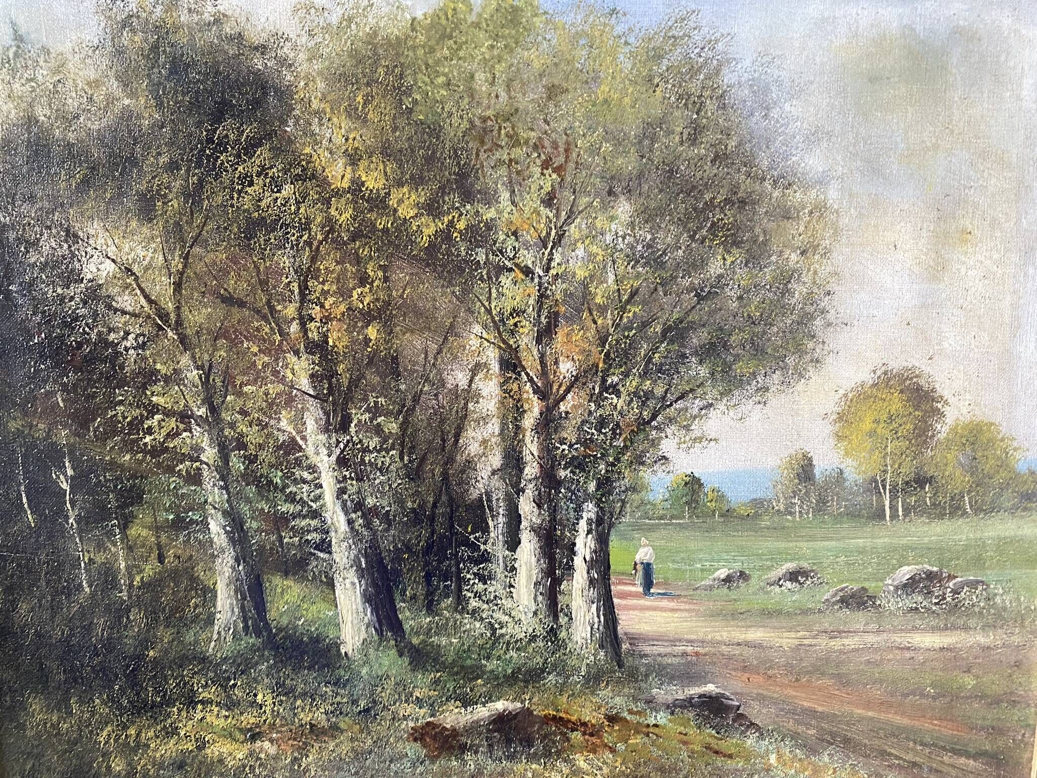 Walk in the countryside at the beginning of the 20th century