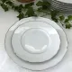 10 white porcelain dessert plates