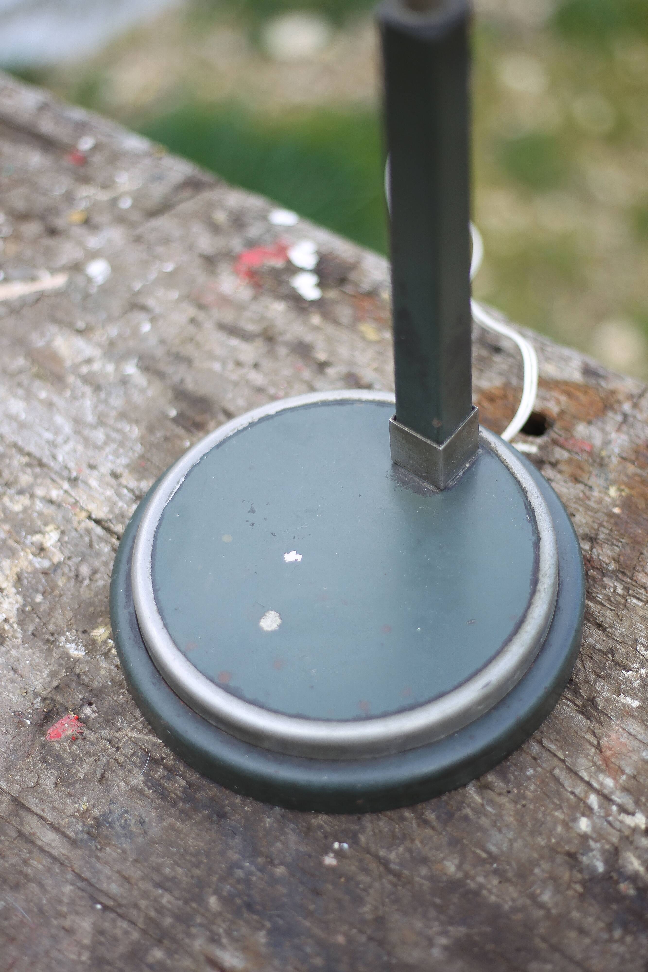 Vintage lamp, industrial metal bedside lamp, table lamp