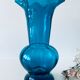Old blue duck vase with collar