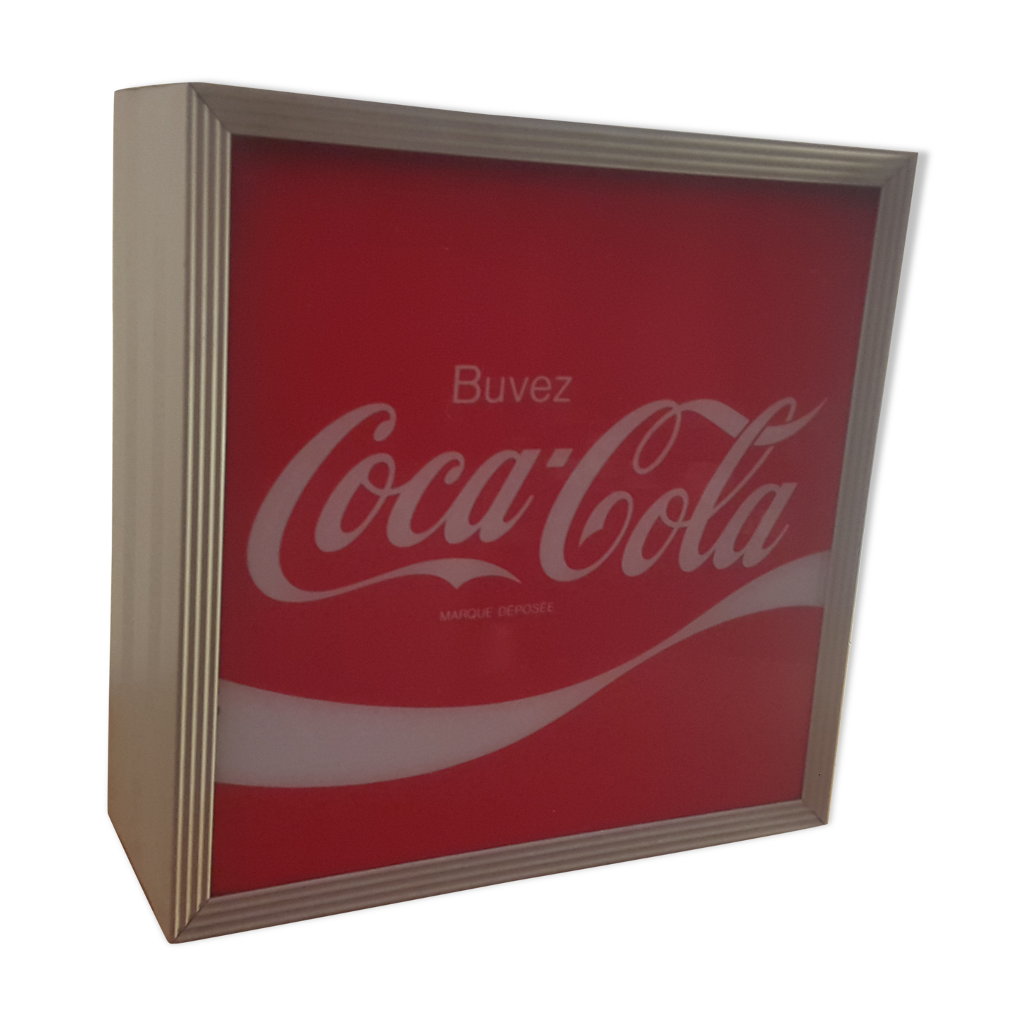 Enseigne lumineuse de bar Coca Cola vintage années 60-70