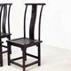 Set of six elegant oak dining chairs