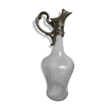 Ewer glass and silver metal