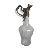 Ewer glass and silver metal