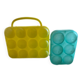 2 egg boxes from the 70s