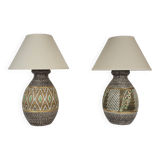 Jacques Breugnot stoneware lamps