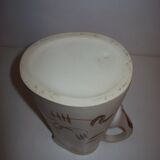 Ceramic pitcher with hand-painted decoration