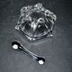 Vide-poche mortier et pilon en cristal daum signé design moderniste