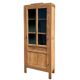 Parisian glass cabinet art deco raw wood