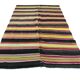 Vintage Handwoven Tribal Kilim Rug