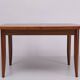 Extendable dining table in walnut wood by Jindrich Halabala 1960