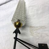 Wall light 50s brass metal glass