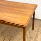 Extendable mid century teak dining table with pull out leaves, denmark, 1950s