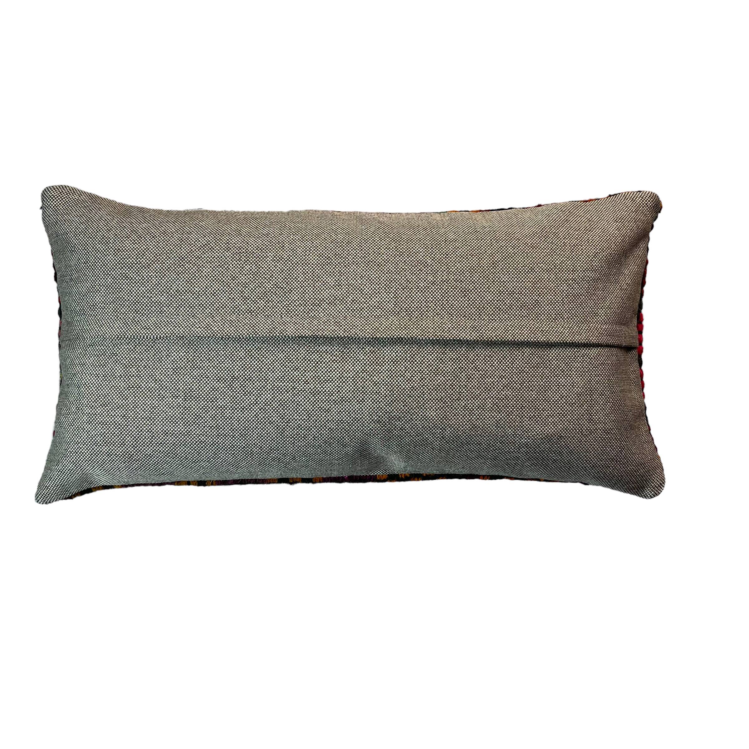 Vintage Turkish Kilim Cushion Cover , 30 x 60 cm