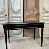 Petit bureau noir style Louis XVI