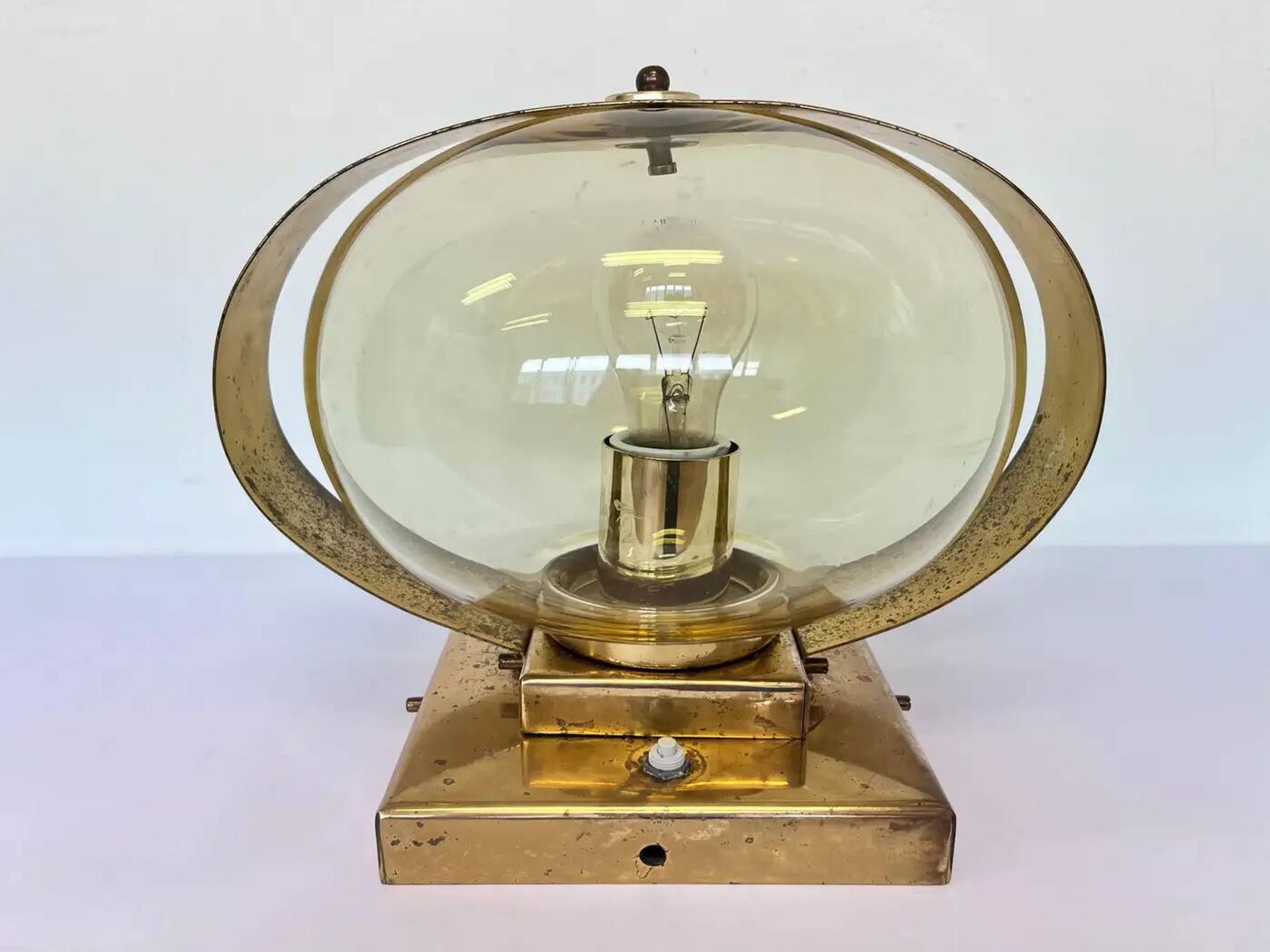 Preciosa gold wall lamp or table lamp / Kamenický Šenov, 1970s