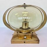 Applique ou lampe de table en or Preciosa / Kamenický Šenov, années 1970