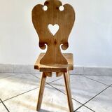 Chaise enfant rustique